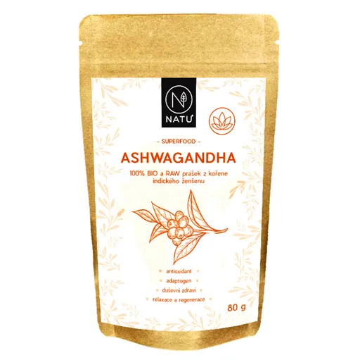NATU Ashwagandha BIO prášok 80 g