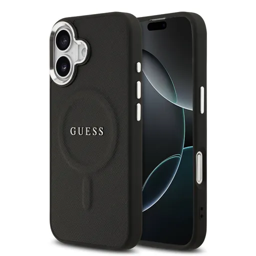 GUESS PU MAGSAFE Ochranný kryt pre Apple iPhone 17 BLACK