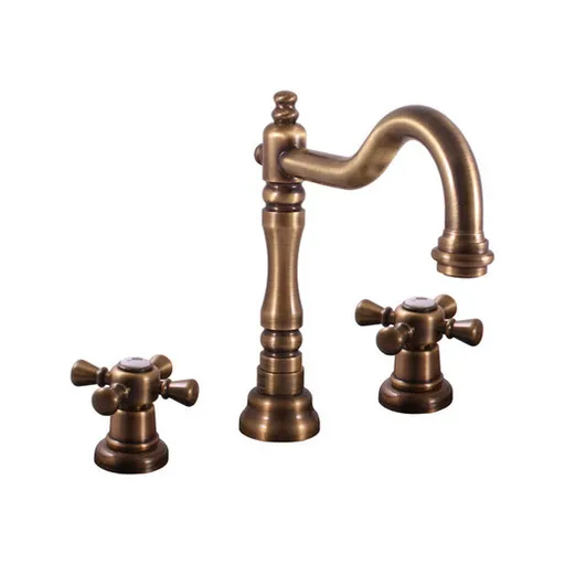 RAV SLEZÁK Morava umývadlová batéria s clic-clacom stará mosadz MK332.0SM