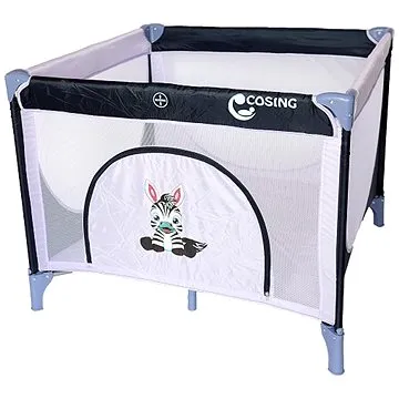 COSING Cestovná ohrádka EMA – Zebra Grey (8595608808063)