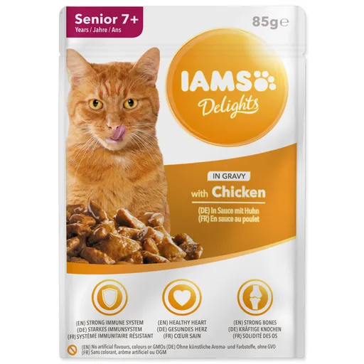 Iams Cat Senior delights chicken in gravy 85 g