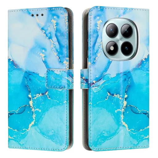 ART MARBLE Peňaženkový kryt pre Xiaomi Redmi Note 15 Pro BLUE
