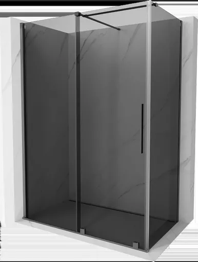 MEXEN/S - Velár sprchovací kút, posuvné dvere 140 x 85, grafit, grafit metal 871-140-085-41-95