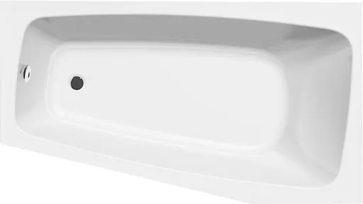 AQUALINE - BEROUNKA Rohová vaňa 160x90x42 cm, pravá ,biela A1691