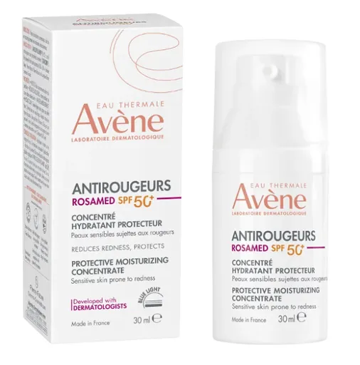 Avène Antirougeurs Rosamed Protective Moisturizing Concentrate koncentrovaná starostlivosť proti začervenaniu pleti SPF 50+ 30 ml