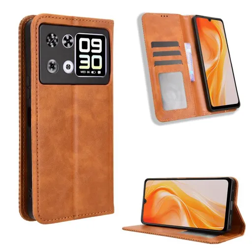 BUSINESS Peňaženkový kryt pre Cubot P90 hnedý