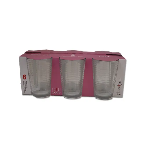 MAKRO - Pohár sklo 205ml sada 6ks