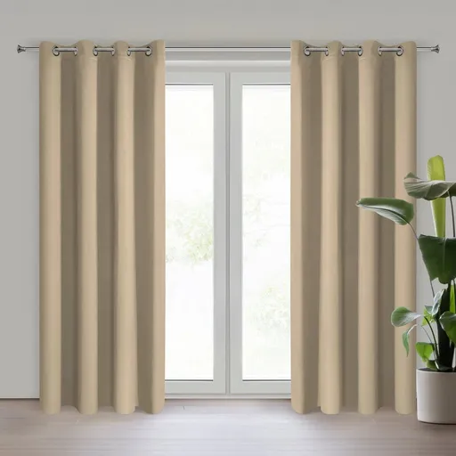 ArtFir Zatemňovací záves NERISA K | béžová 140 x 250 cm