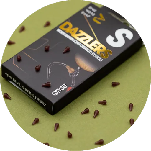 One more cast zarážky dazzlers worm brown distance hook bead 30 ks - s