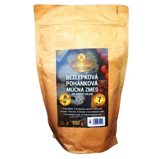 NAJTELO Bezlepková pohánková múčna zmes na tmavý chlieb 550 g