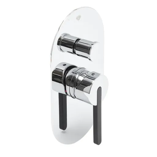 Sprchová a vaňová batéria SAT Fusion vrátane podomietkového telesa chróm SATBSFU215TC