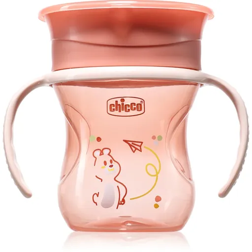 Chicco 360 Perfect X 12m+ tréningový hrnček s držadlami Pink 200 ml