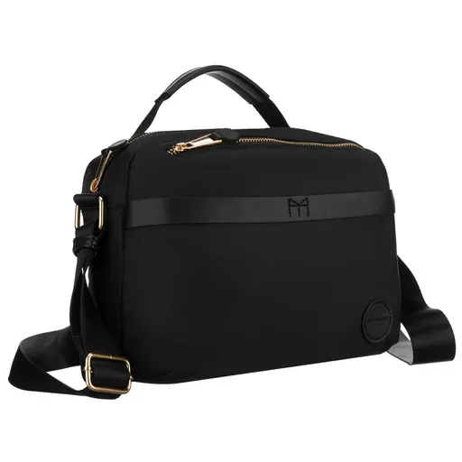 Dámska čierna nylonová listová kabelka – kompaktná, praktická a štýlová