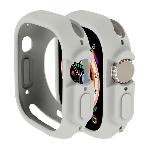 TPU HALF COVER Obal pre Apple Watch Ultra 1 / 2 / 3 49mm šedý
