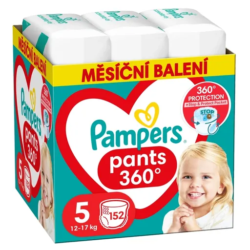 PAMPERS Pants veľ.5 Plienkové nohavičky 11-17 kg 152 ks