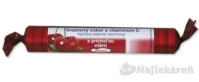 INTACT HROZNOVÝ CUKOR S VITAMÍNOM C s príchuťou višní  40 g
