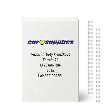 EUROSUPPLIES A4 25 mm biely (LAMRE21DR25BL)