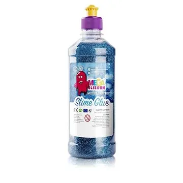 Megaslizúň – PVA slizové lepidlo modré trblietky 500 ml (5901087032081)