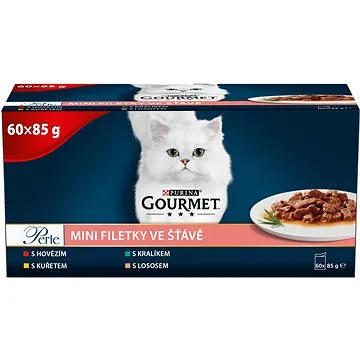 Gourmet Perle multipack minifiletky v šťave mix. výber 60 × 85 g (7613035826915)