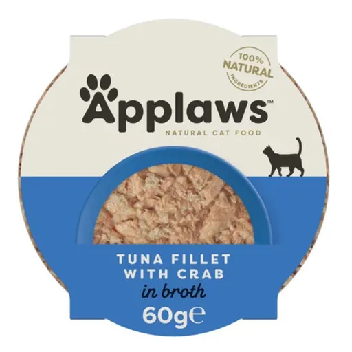 Applaws Cat tuniakové filety a krab 60 g