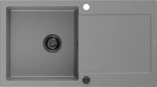 MEXEN/S MEXEN/S - Leo granitový drez 1 s odkvapkávačom 900x500 mm, sivá,+ sifón grafit 6501901010-71-B