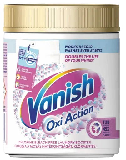 VANISH OXI ACTION - Prášok na bielenie a odstránenie škvŕn 0,9 kg