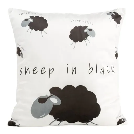 ArtFir Obliečka na vankúš KIDS 5 | biela/čierna 45 x 45 cm