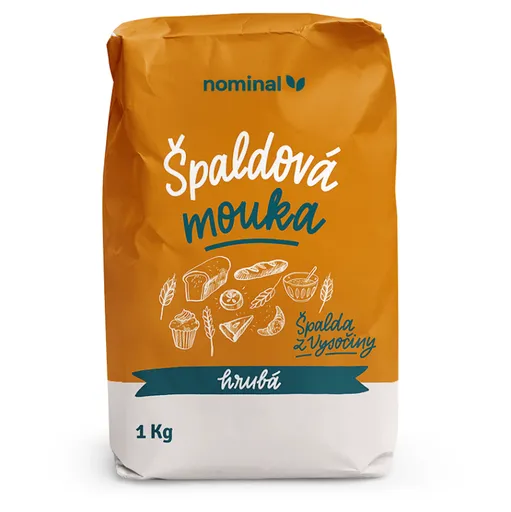 NOMINAL Špaldová múka hrubá 1000 g