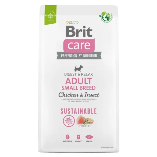 BRIT Care Sustainable Adult Small Breed granule pre psov 1 ks, Hmotnosť balenia: 3 kg