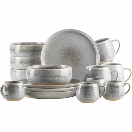 Mäser Súprava riadu na raňajky 16 ks AQUATA – sivá