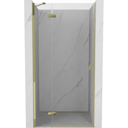 MEXEN/S - Mist-H sprchové dvere krídlové ľavé 110, transparent, zlatá 8A5-110-000-50-00-L