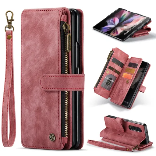 WALLET Ochranný kryt s peňaženkou 2v1 pre Samsung Galaxy Z Fold4 5G červený