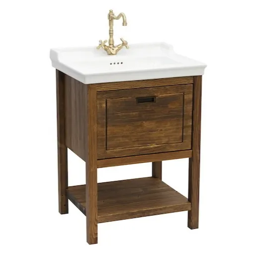 Kúpeľňová skrinka s umývadlom Naturel Country 65x85x53 cm palisander COUNTRY65ZPA