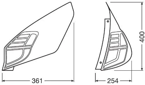 OSRAM FULL LED Ford Fiesta MK7 Zadné svetlá (LEDTL101-CL)