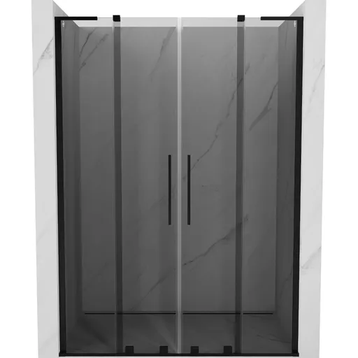 MEXEN/S - Velar L Duo posuvné sprchové dvere 150, grafit, čierna 871-150-003-42-70