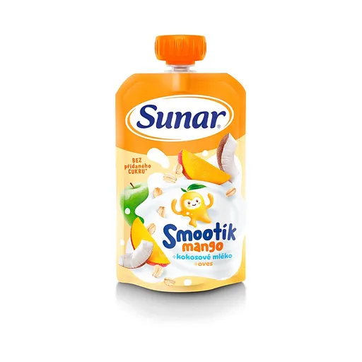 SUNAR Smootík mango kokosové mlieko a ovsené vločky 12m+ 120 g