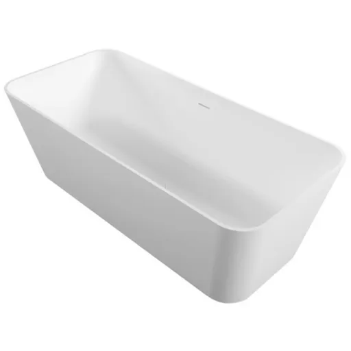 Voľne stojaca vaňa Polysan LEYLA 170x78 cm solid surface ľavá aj pravá orientácia biela matná 92530