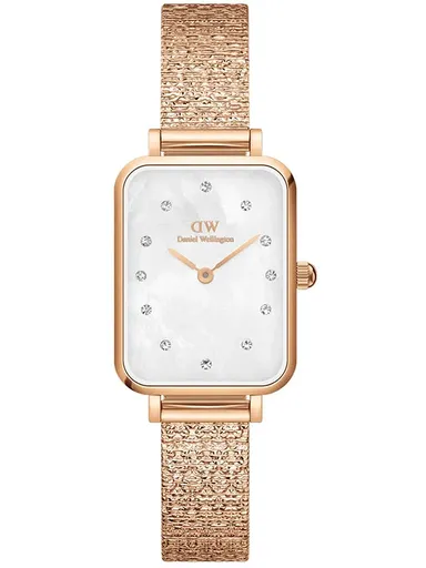DÁMSKE HODINKY DANIEL WELLINGTON Quadro Lumine lisovaný klavír 20mm DW00100578 + BOX (zw519b)