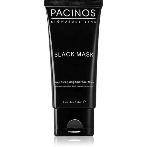 Pacinos Black Mask čistiaca zlupovacia maska s aktívnym uhlím 50 ml