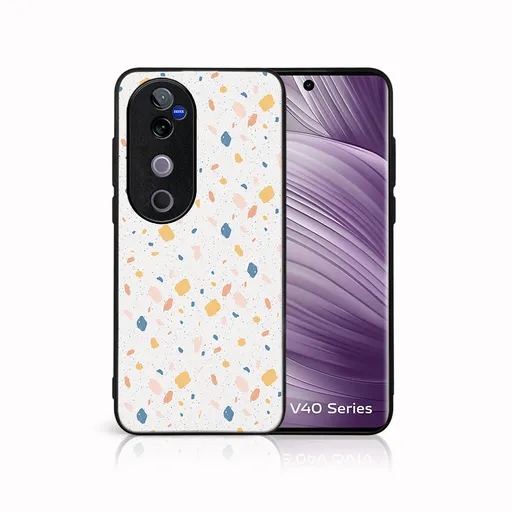 MY ART Ochranný kryt pre Vivo V40 5G ORANGE TERRAZZO (165)