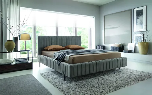 ArtElta Manželská posteľ PLISSA s výklopným roštom | 160 x 200 cm Farebné prevedenie PLISSA: Nube 05