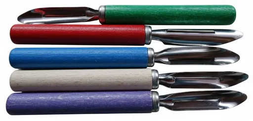 MAKRO - Škrabka na zemiaky nerez drevo rôzne farby