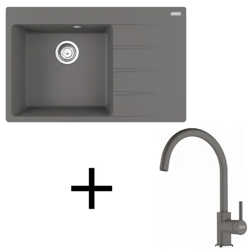 Franke set G272 CNG 611-78 TL/2 + FC 6018.424 šedý kameň