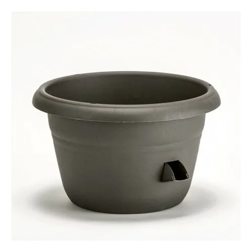 Samozavlažovacia žardina Siesta, antracit, Plastia 25 cm, pr. 25 cm