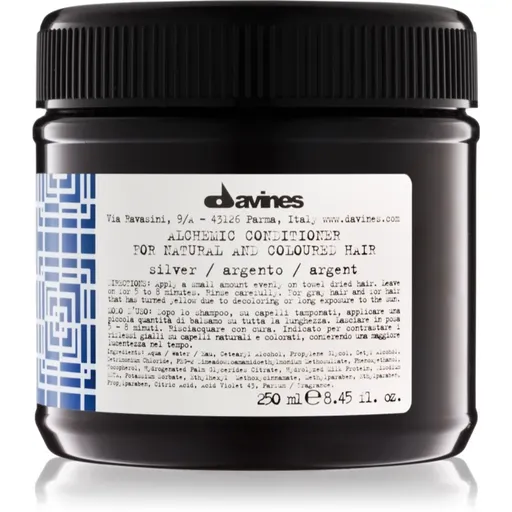Davines Alchemic Conditioner Silver hydratačný kondicionér pre zvýraznenie farby vlasov 250 ml