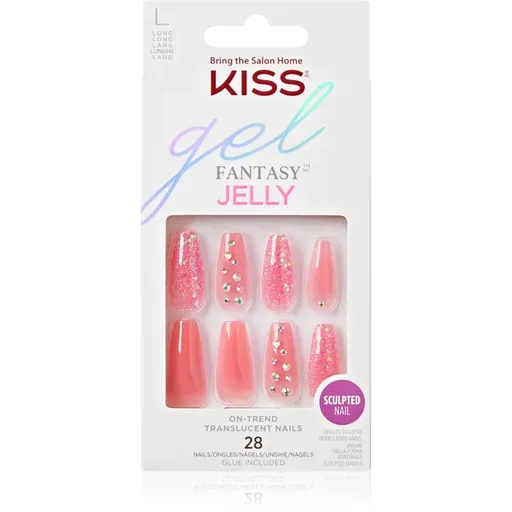 KISS Gel Fantasy Jelly umelé nechty Be Jelly 28 ks