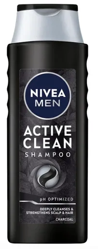NIVEA ACTIVE CLEAN - Pánsky šampón s aktívnym uhlím 0,4 L