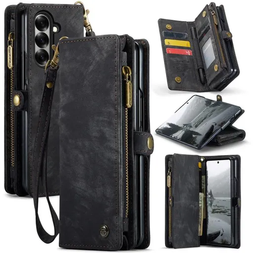 WALLET Ochranný kryt s peňaženkou 2v1 pre Samsung Galaxy Z Fold7 5G čierny