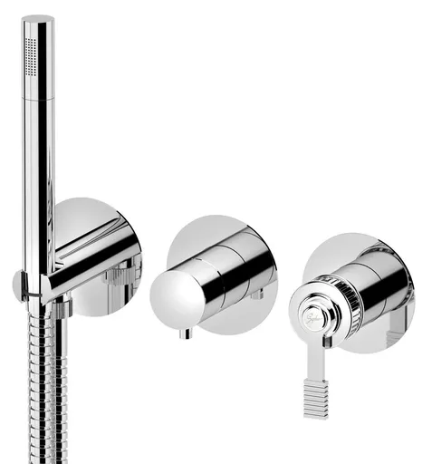 SAPHO - VERSI podomietková sprchová/vaňová batéria s ruční sprchou, 2 výstupy, chróm RV052