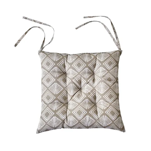 Súprava 2 hranatých sedákov na stoličku s geometrickou potlačou